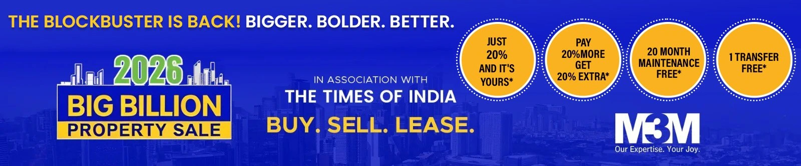 M3M Big Billion Sale 2026