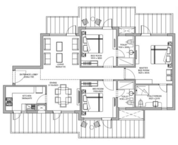 M3M The Cullinan Floor plan